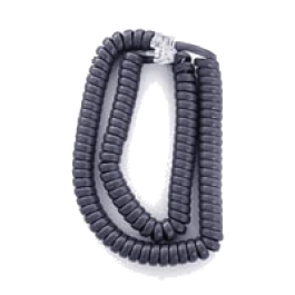 Fanvil-Curly Cord - H3/H5 BLACK